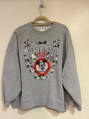 Disney Mickey Mouse Club Mouseketeer Pullover Sweatshirt, 1X